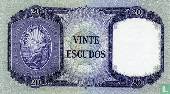 20 escudos D. António  L. De Menezes - Afbeelding 2