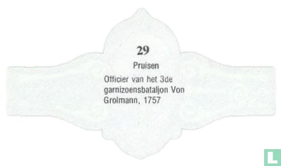 Pruisen Officier van het 3de garnizoensbatalon Von Grolmann, 1757 - Afbeelding 2
