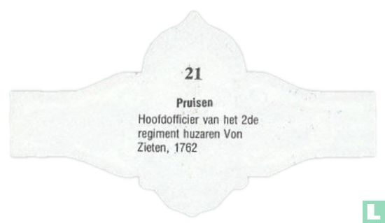Pruisen Hoofdofficier van het 2de regiment huzaren Von Zieten, 1762 - Afbeelding 2