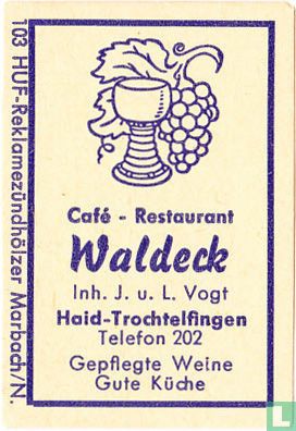 Café - Restaurant Waldeck - J.u.L. Vogt