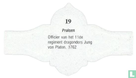Prussia officer of the 11th regiment of Dragoons Jung von Platen, 1762 - Image 2