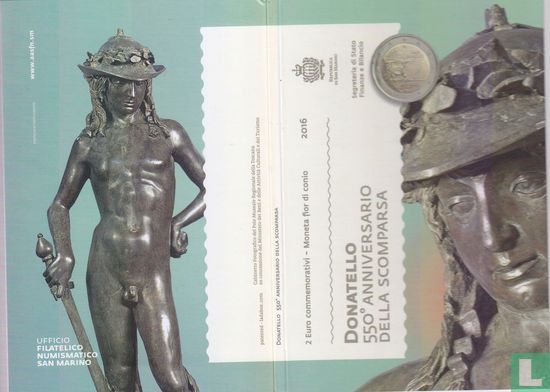 Saint-Marin 2 euro 2016 (folder) "550th anniversary of the Death of Donatello" - Image 1