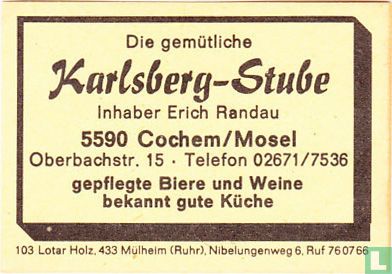 Karlsberg-Stube - Erich Randau