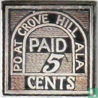 Grove hill Alabama 5 cents 1861 - Afbeelding 1