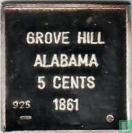 Grove hill Alabama 5 cents 1861 - Afbeelding 2