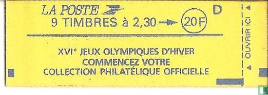 Carnet Marianne Jeux Olympiques d'Hiver lettre D - Image 1