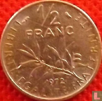 Frankrijk ½ franc 1972 (zonder O.Roty) - Afbeelding 1