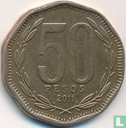 Chile 50 pesos 2011 - Image 1