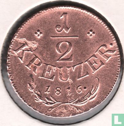 Autriche ½ kreuzer 1816 (A) - Image 1