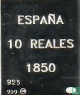 Spanje 10 reales 1850 - Image 2