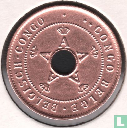 Belgian Congo 2 centimes 1910 - Image 2