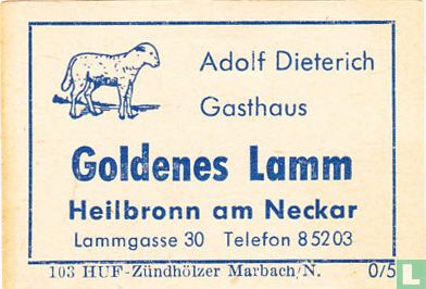 Goldenes Lamm - Adolf Dieterich