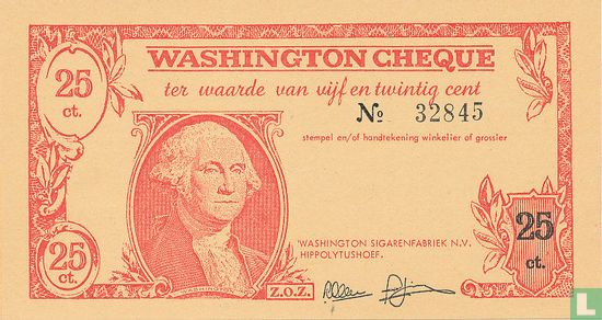 washington cheque - Afbeelding 1