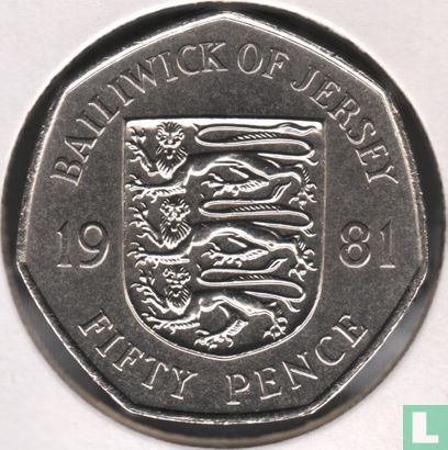 Jersey 50 pence 1981 - Afbeelding 1