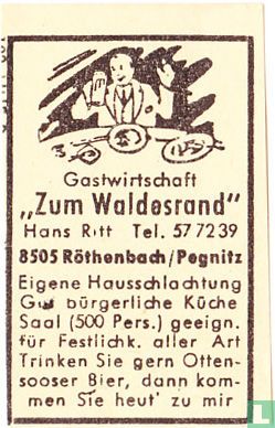 "Zum Waldesrand" - Hans Ritt