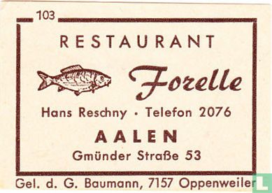 Restaurant Forelle - Hans Reschny