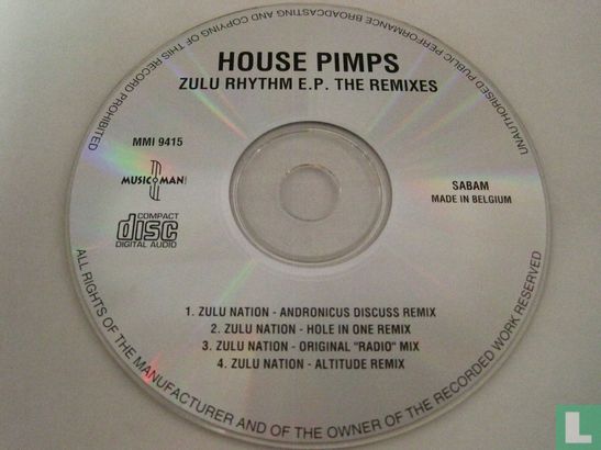 Zulu Rhythm E.P. (The Remixes) - Afbeelding 3