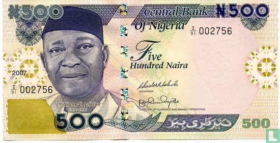 Nigeria 500 Naira 2007 - Image 1