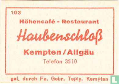 Höhencafé-Restaurant Haubenschloss