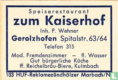 zum Kaiserhof - P. Wehner