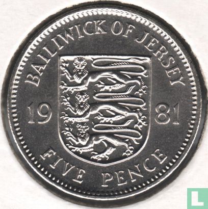 Jersey 5 pence 1981 - Afbeelding 1