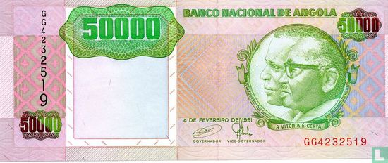 Angola 50,000 Kwanzas 1991 - Image 1