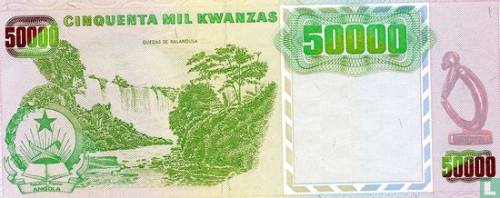 Angola 50,000 Kwanzas 1991 - Image 2
