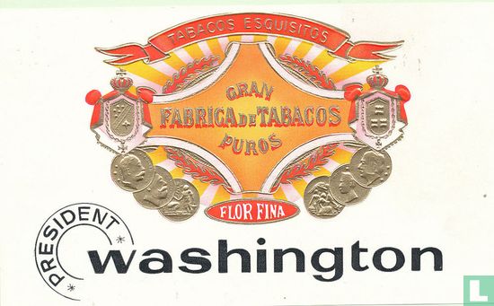 Washington - President - Tabacos esquisitos flor fina - Afbeelding 1