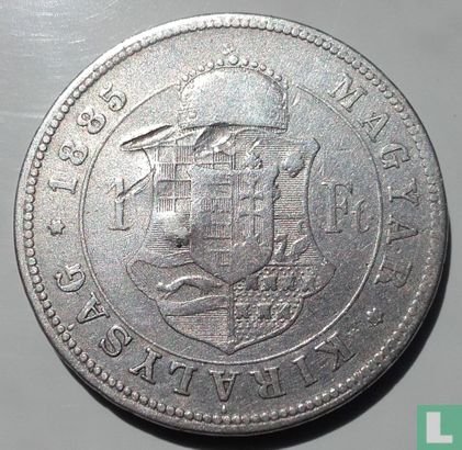 Hongarije 1 forint 1885 - Afbeelding 1