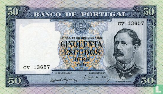 Portugal 50 escudos (Rafael da Silva Neves Duque & Jose Caeiro da Mata) - Image 1
