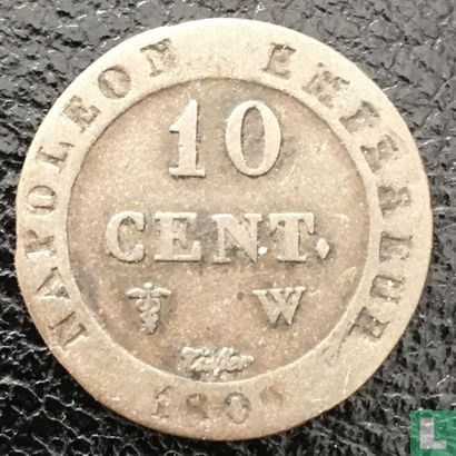 France 10 centimes 1809 (W) - Image 1