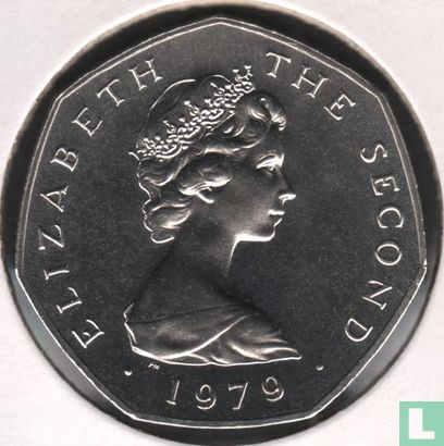 île of Man 50 pence 1979 (cuivre-nickel - tranche inscrite - AA) "Manx Day of Tynwald - July 5" - Image 1