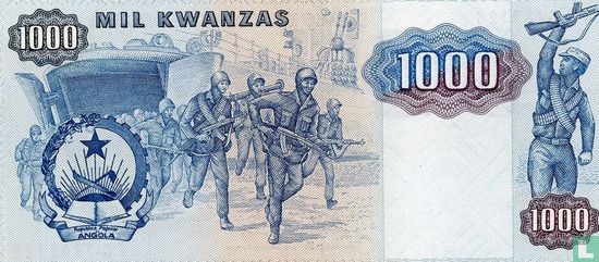 Angola 1,000 Kwanzas 1984 - Image 2