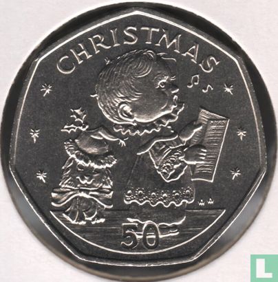 Gibraltar 50 pence 1989 "Christmas" - Afbeelding 2