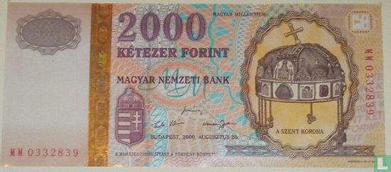 Hongarije 2.000 Forint 2000 - Afbeelding 1