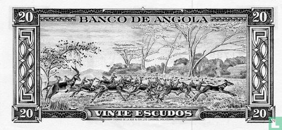 Angola 20 Escudos 1962 - Image 2