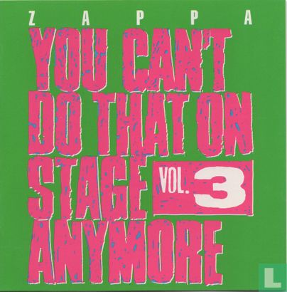 You can't do that on stage anymore vol. 3 - Afbeelding 1