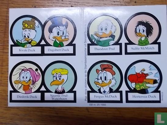 Donald Duck stamboomposter-stickers - Image 1