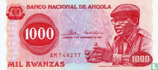 Angola 1,000 Kwanzas 1976 - Image 1