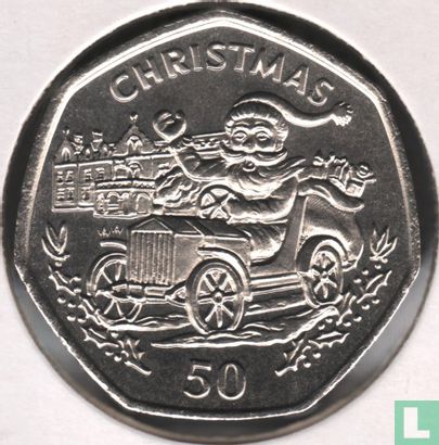 Gibraltar 50 Pence 1993 "Christmas" - Bild 2