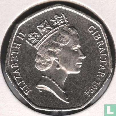 Gibraltar 50 pence 1994 "Christmas" - Afbeelding 1