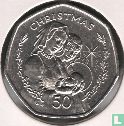 Gibraltar 50 pence 1990 "Christmas" - Image 2