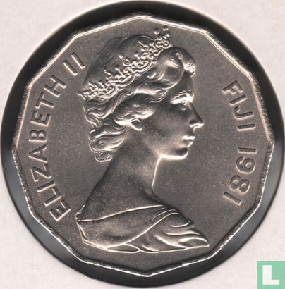 Fiji 50 cents 1981 - Afbeelding 1