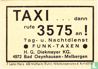 Taxi 3575 - H.G. Diekmeyer