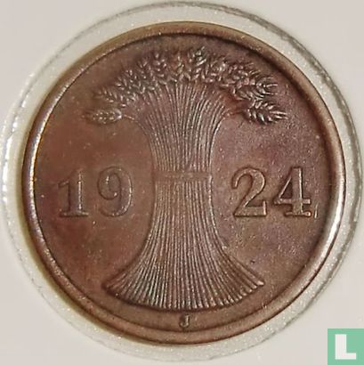 Duitse Rijk 2 rentenpfennig 1924 (J) - Afbeelding 1