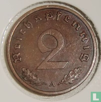 Empire allemand 2 reichspfennig 1938 (A) - Image 2