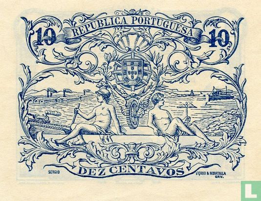 Portugal 10 centavos 1917 - Afbeelding 2