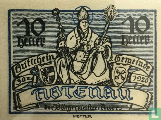 Abtenau 10 Heller 1920 - Image 1