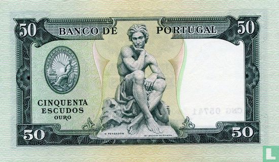Portugal 50 escudos 1955 - Image 2