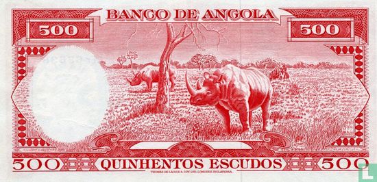Angola 500 Escudos 1962 - Image 2